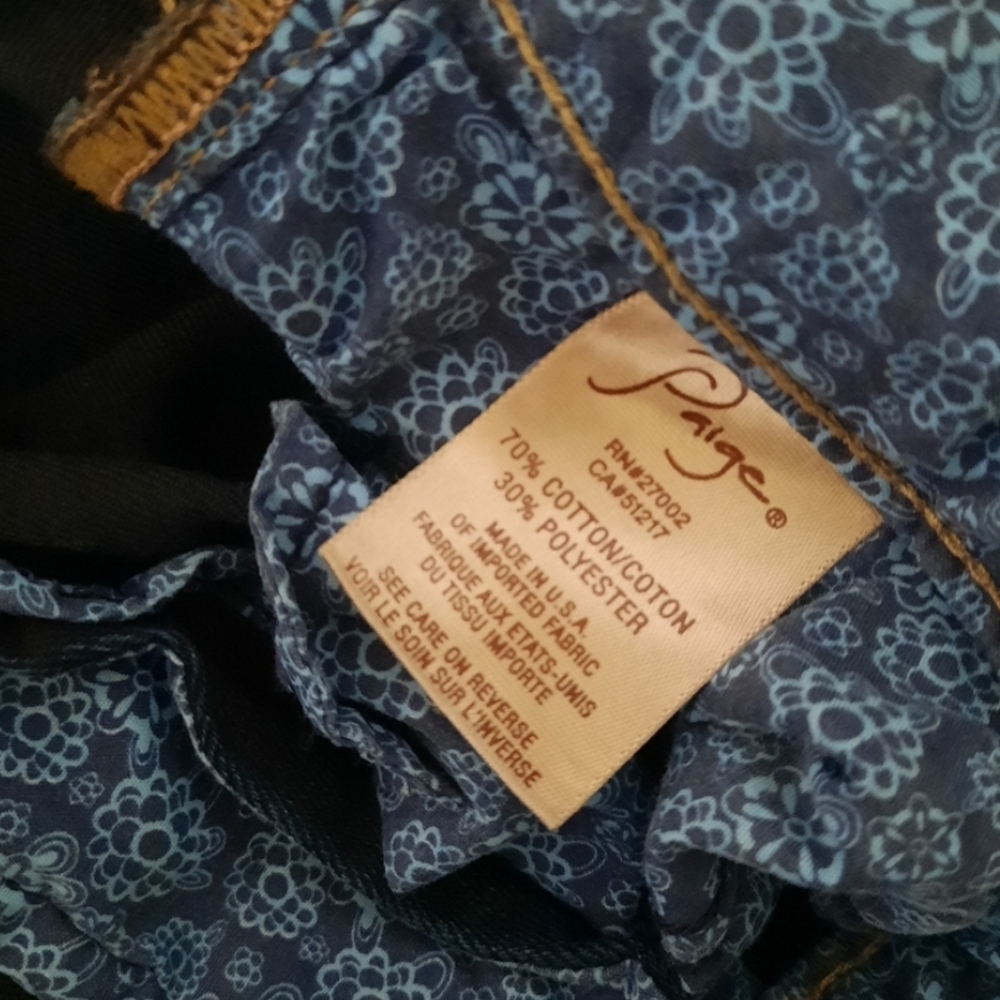 NWT Paige Dark Blue Jeans - Picture 5 of 9